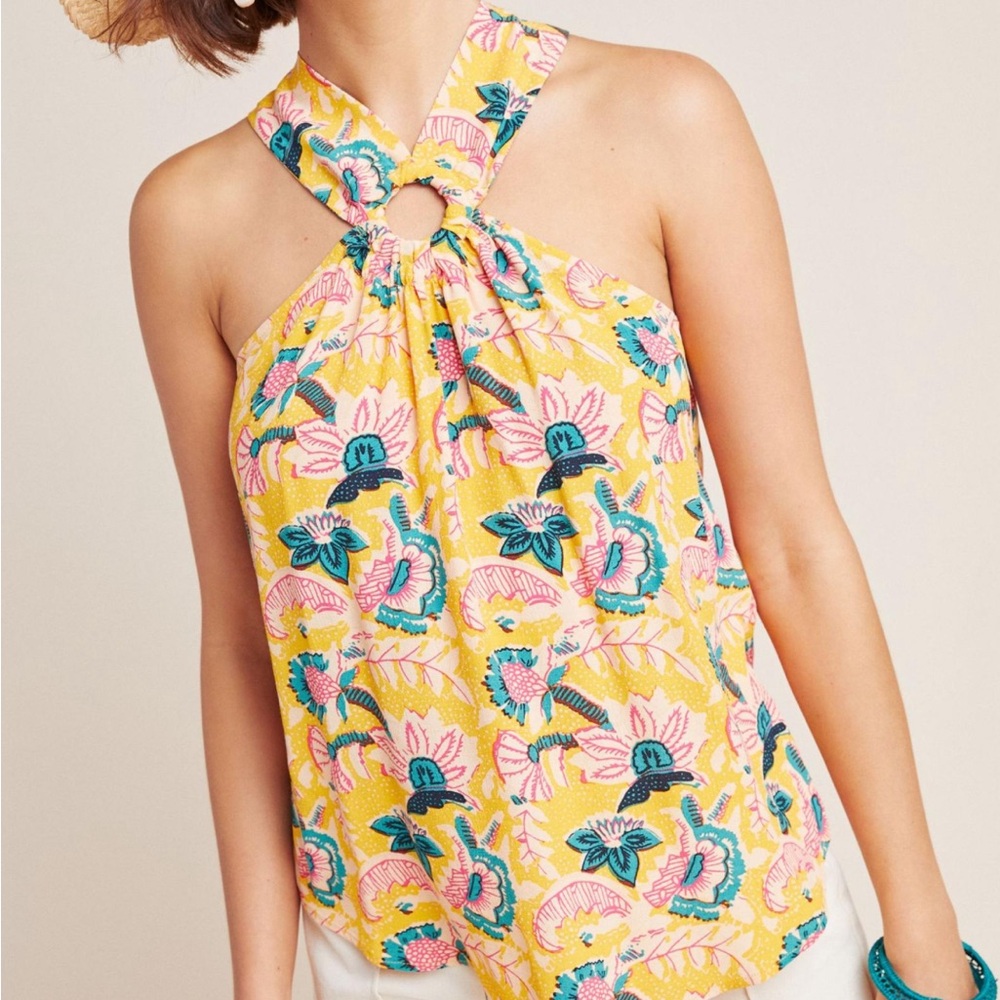 Anthropology Maeve Mica Sleeveless Blouse